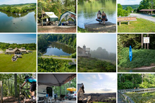 詹姆斯河州立公园的闪烁照片