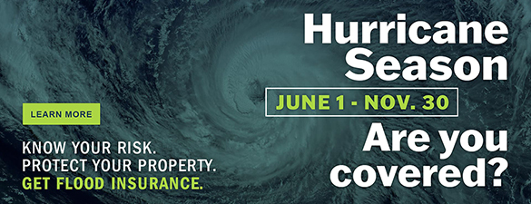 飓风季节 6 月1至 11 月30