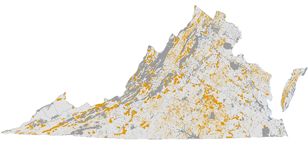 保护弗吉尼亚地图