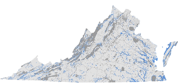 保护弗吉尼亚地图