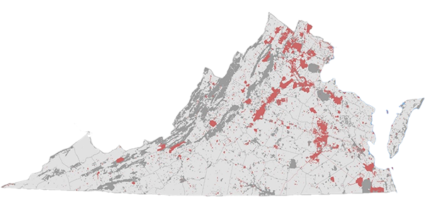 保护弗吉尼亚地图
