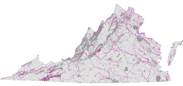 保护弗吉尼亚地图