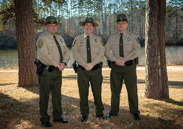 Deputy Chief Conner, Chief Vantrease and Deputy Chief Doss