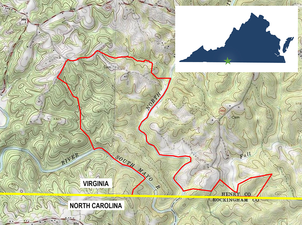 梅奥河州立公园地图