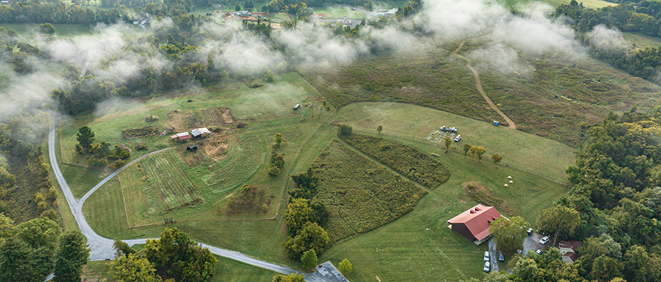 甜流州立公园的鸟瞰图