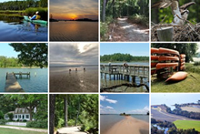 贝尔岛州立公园的闪烁照片