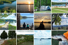 史密斯山湖州立公园的闪烁照片