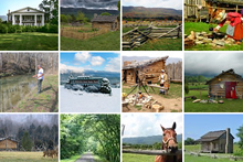 荒野路州立公园的闪烁照片