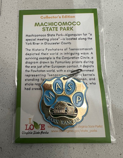 The Machicomoco dog tag