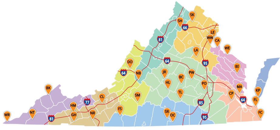 提供住宿的公园地图