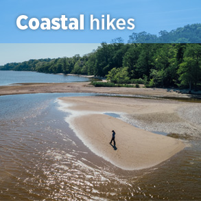 沿海地区徒步旅行