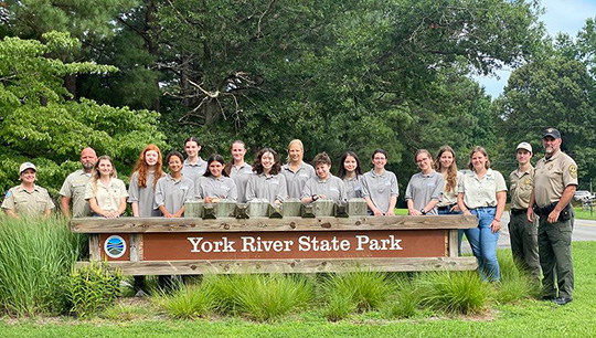 约克河州立公园的 YCC 成员